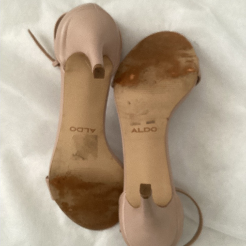 Aldo Ankle Strap Open Toe Heels, Size 7.5 - Picture 8 of 9